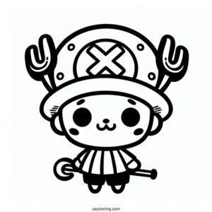 Tony Tony Chopper One Piece Coloring Page For Kids
