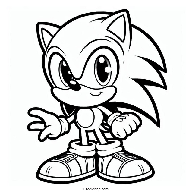 Sonic With Big Shoes