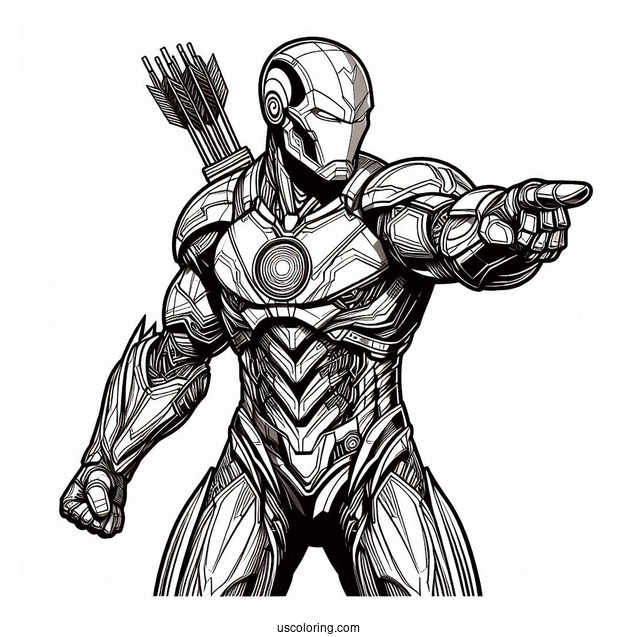 Coloring Page Of Justice League Cyborg