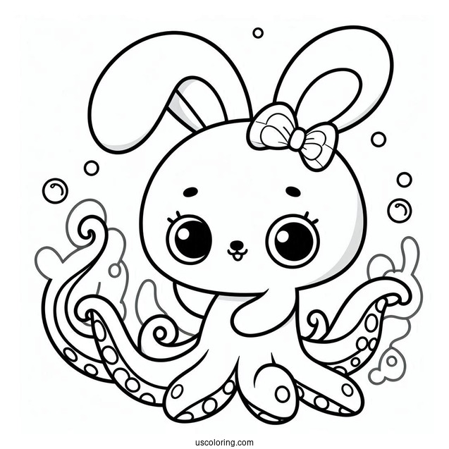 Octonauts Coloring Page Of Easy Tweak Bunny
