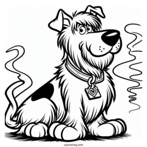 Shaggy Coloring Page For Kids