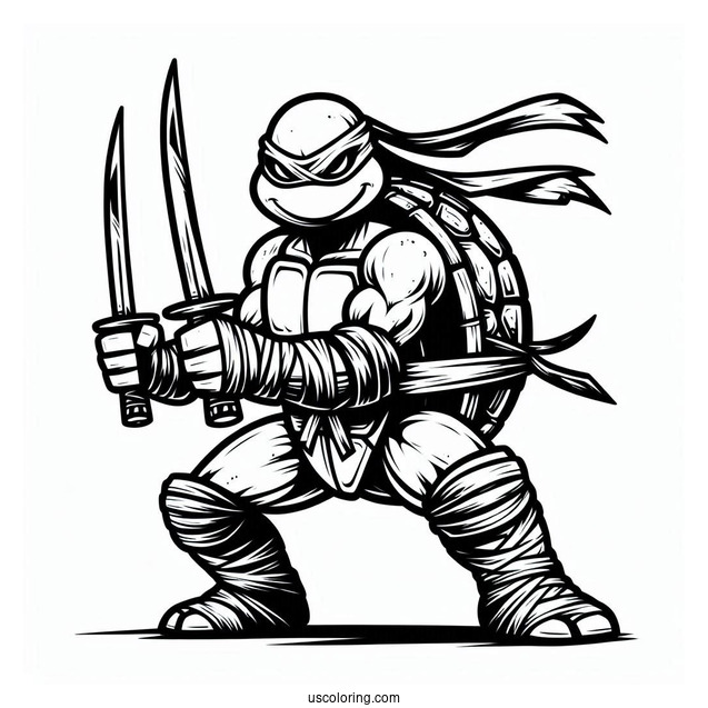 Ninja Turtles Coloring Page Of Simple Traximus