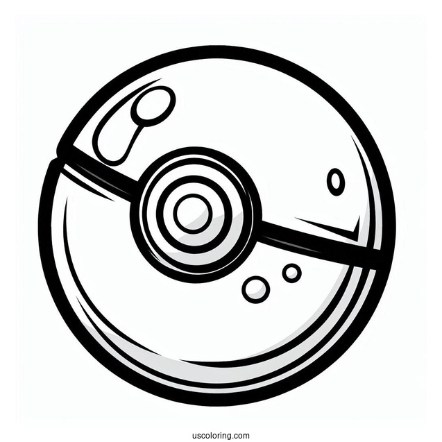 Pokéball Coloring Page Of Great Ball Pokemon Card