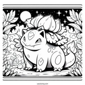 Venusaur Pokemon Card To Color