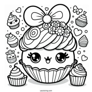 Coloring Sheet Of Pirouetta Shopkins For Preschoolers