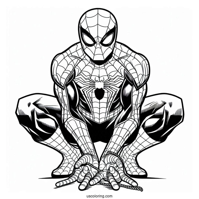 Easy Spider-Man Coloring For Kids(1)