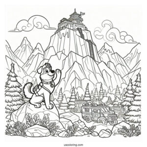 Coloring Page Of Everest