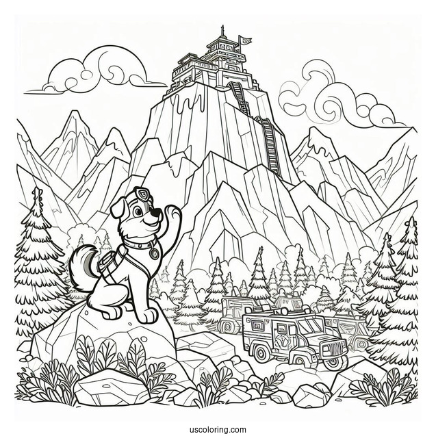 Coloring Page Of Everest