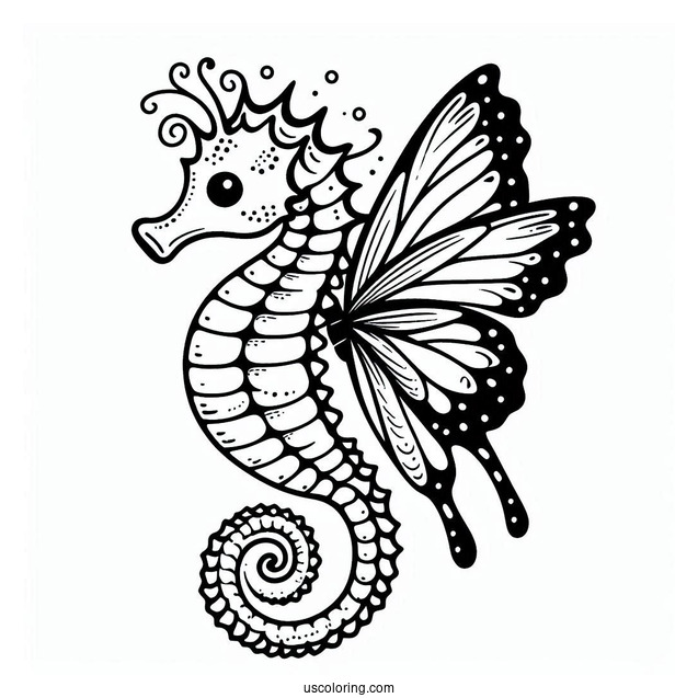 Seahorse With Butterfly Wings