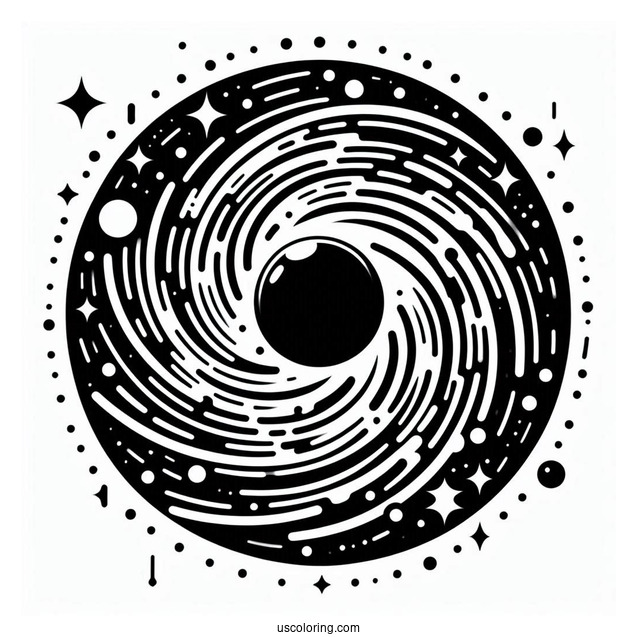 Black Hole Roblox Coloring Page