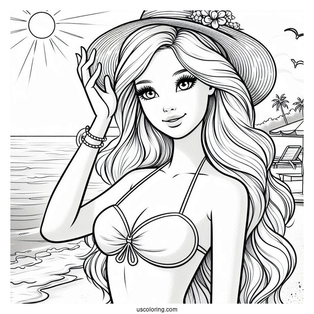 Barbie At The Beach