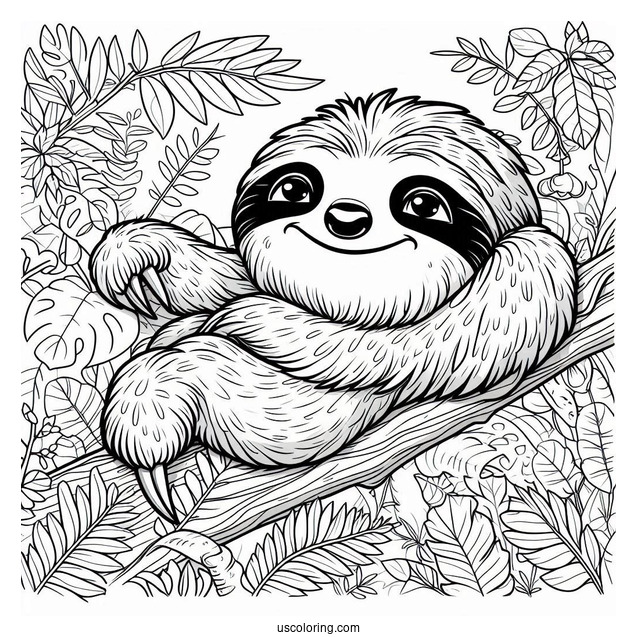 Zootopia Sloth Coloring Page For Kids