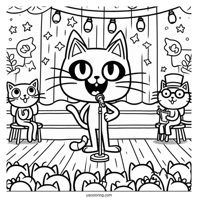 Pete The Cat At a School Talent Show