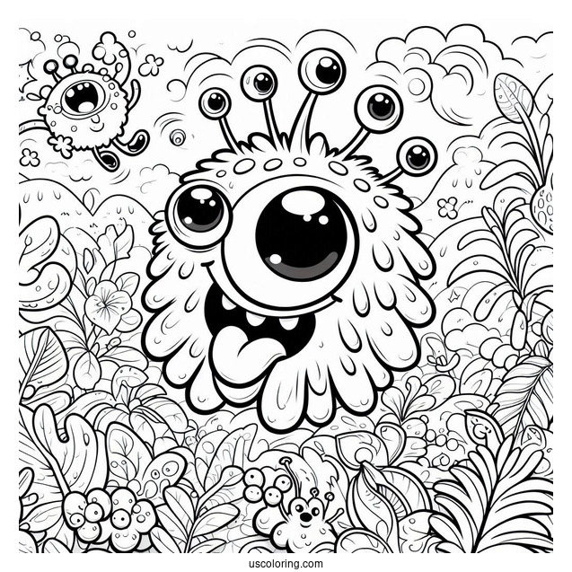 My Singing Monsters Coloring Page On Plant Island