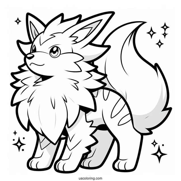 Arcanine Pokemon To Color