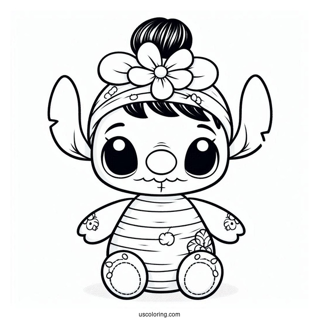 Scrump Rag Doll Coloring Page
