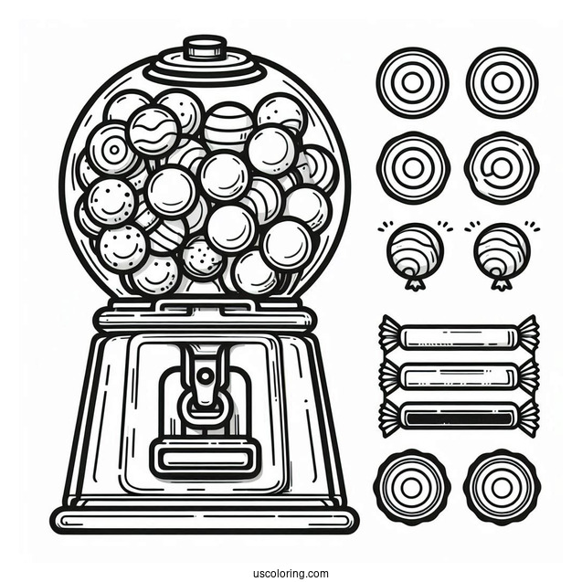 Simple Outline Of a Gum-ball Machine