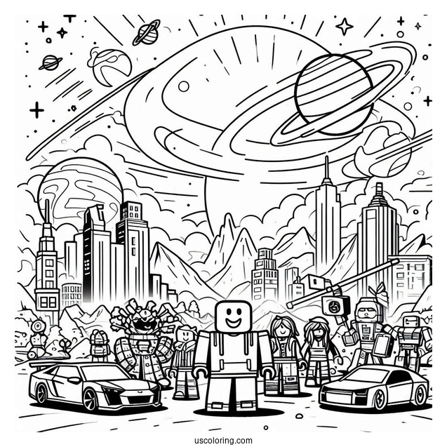 Roblox Universe Coloring Page