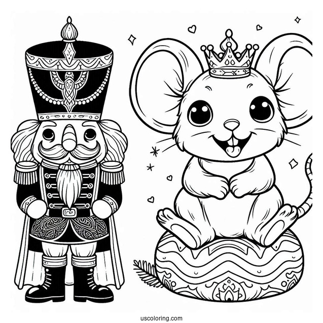 Simple To Color Mouse King