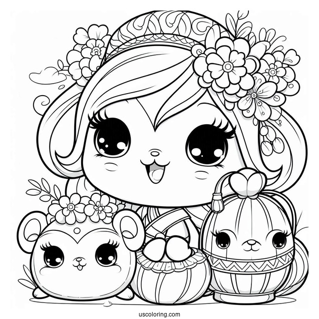 All Smiling Critters Coloring Page For Kids
