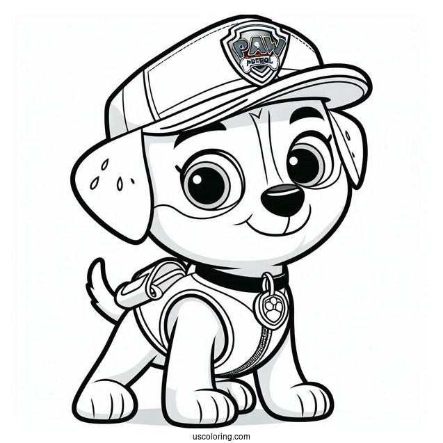 Coloring Sheet Of Ryder From Paw Patrol