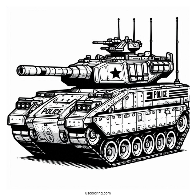 Tampla Police Armored Tank