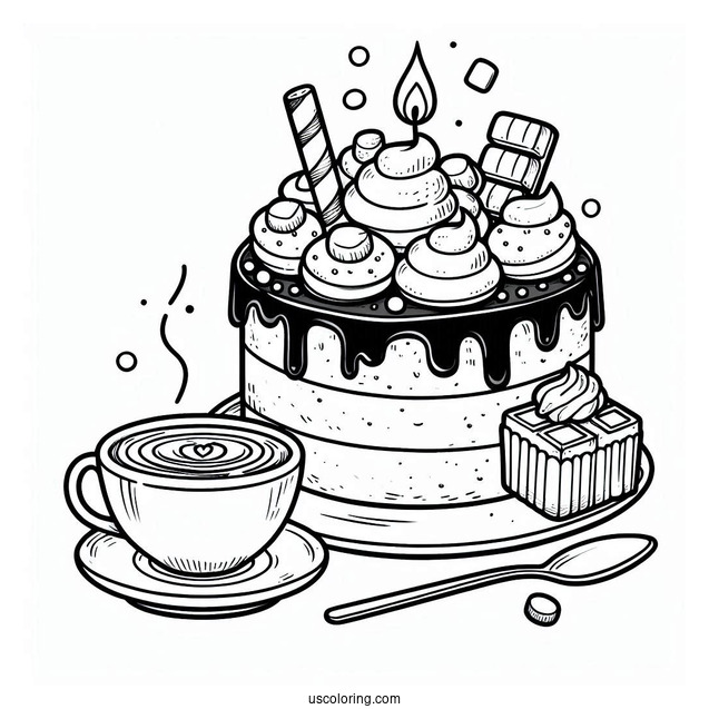 Hot Chocolate Cake With Marshmallows