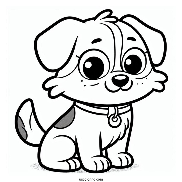 Simple Nickelodeon Coloring Page Of CatDog For Kids