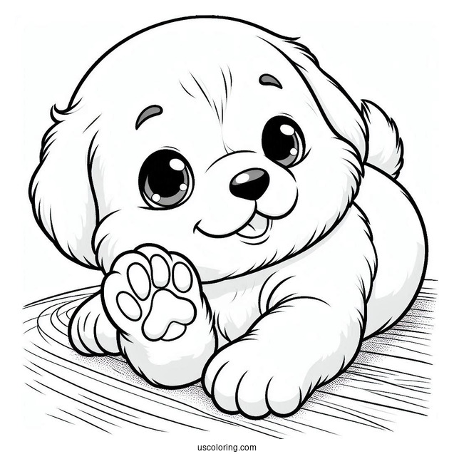 Puppy Rolling On the Floor