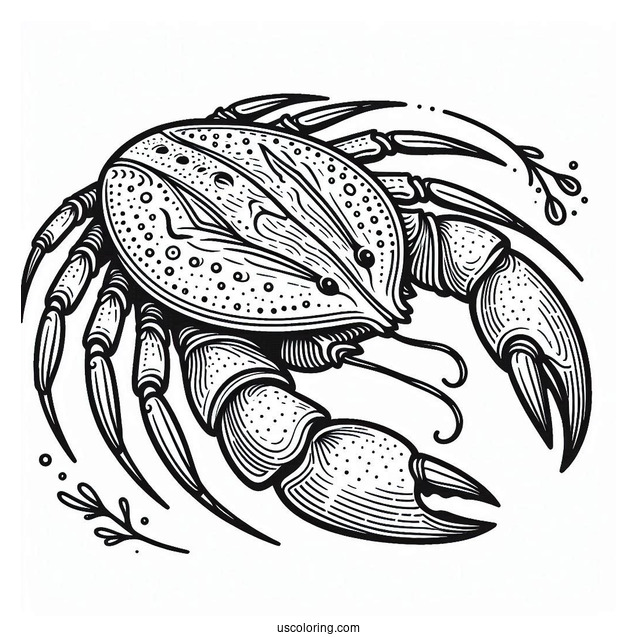 Horseshoe Crab Coloring Page