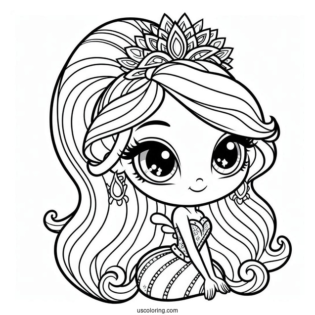 Shimmer And Shine Coloring Page Of Adorable Purisa