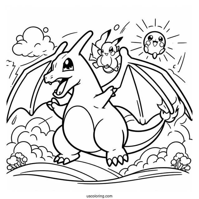 Special Delivery Charizard With Pikachu