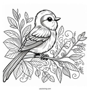 Blu Perched On Linda s Arm Coloring Page