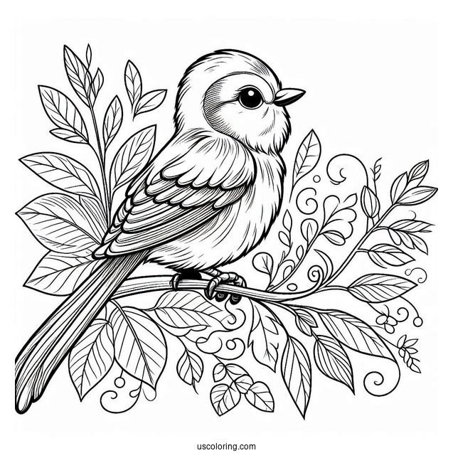 Blu Perched On Linda s Arm Coloring Page