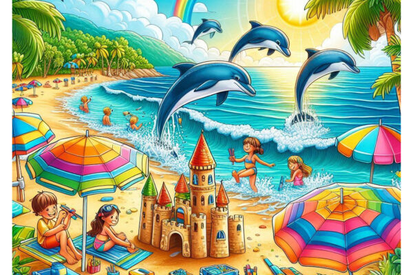 summer coloring pages featured image