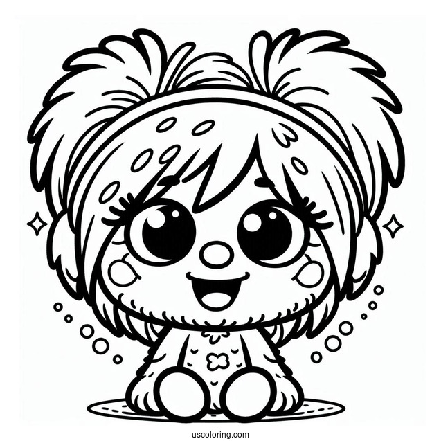 Kawaii Zoe Coloring Sheet