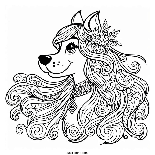 Shaggy Coloring Page For Kids