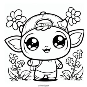 Full Page Sprunki Coloring Page Of Characters Poster