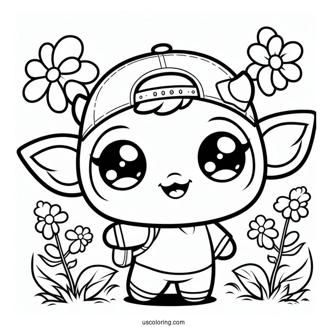 Full Page Sprunki Coloring Page Of Characters Poster