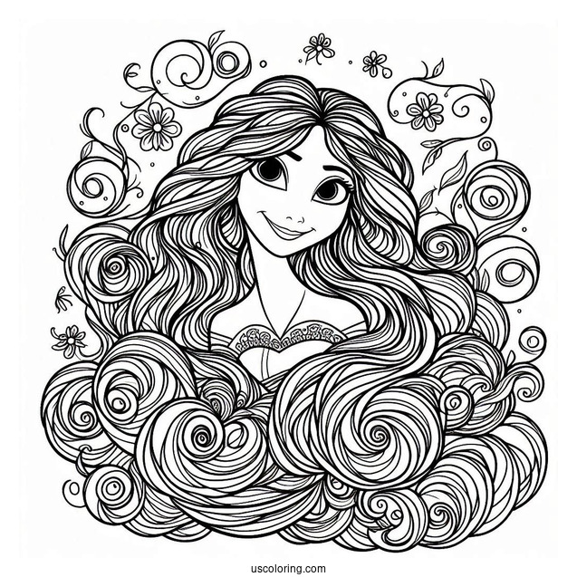 Mother Gothel Coloring Picture