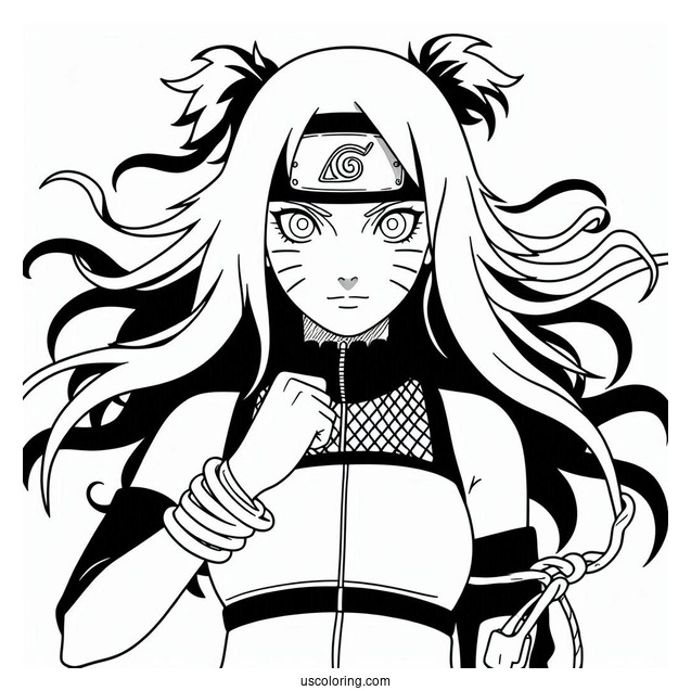 Easy Naruto Coloring Page For Kids