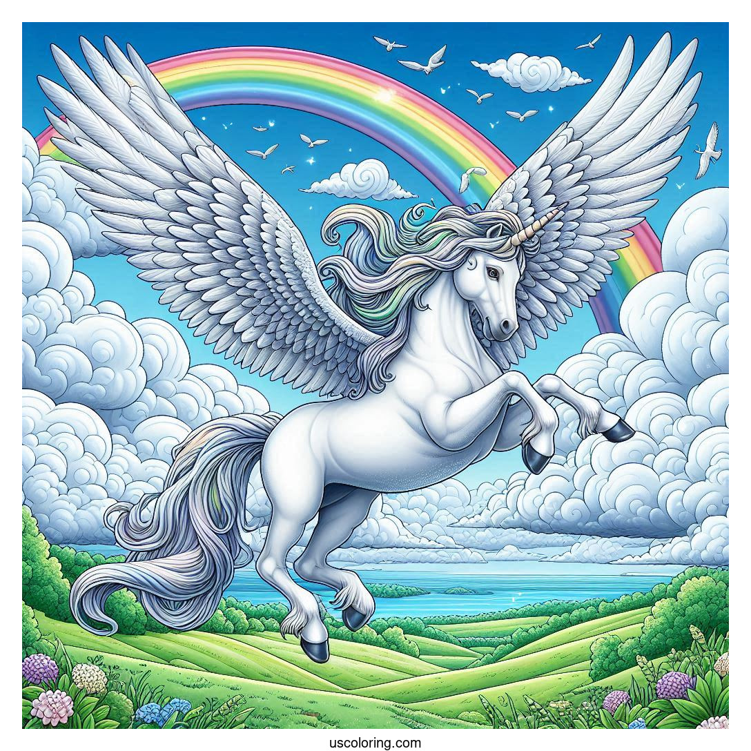 pegasus coloring pages featured image