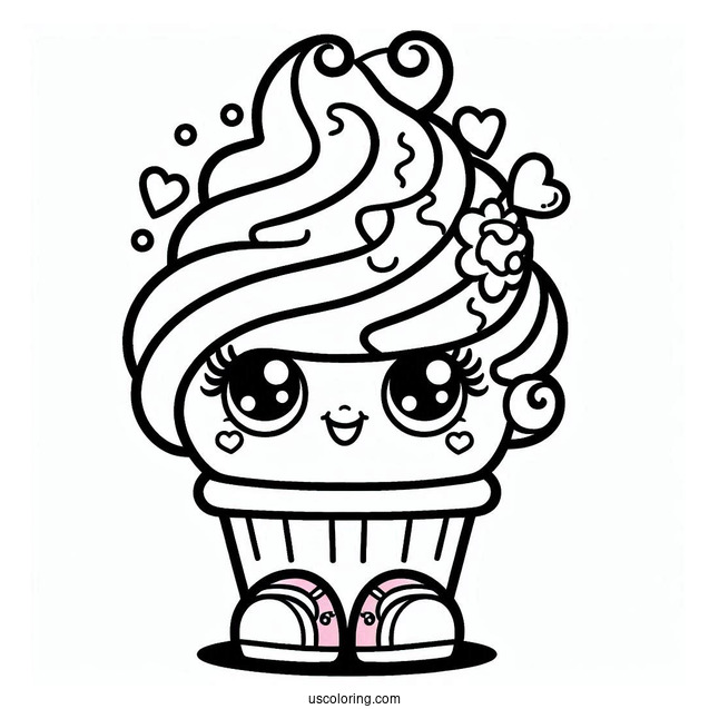 Simple Outline Of Millie Shake Shopkins