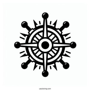 Easy One Piece Coloring Page Of Logo