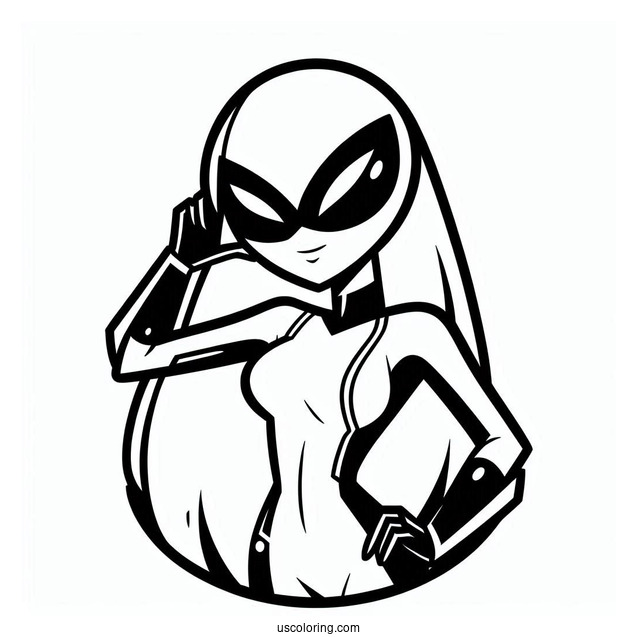 Easy Ben 10 Coloring Page Of Slapback Outline For Kids