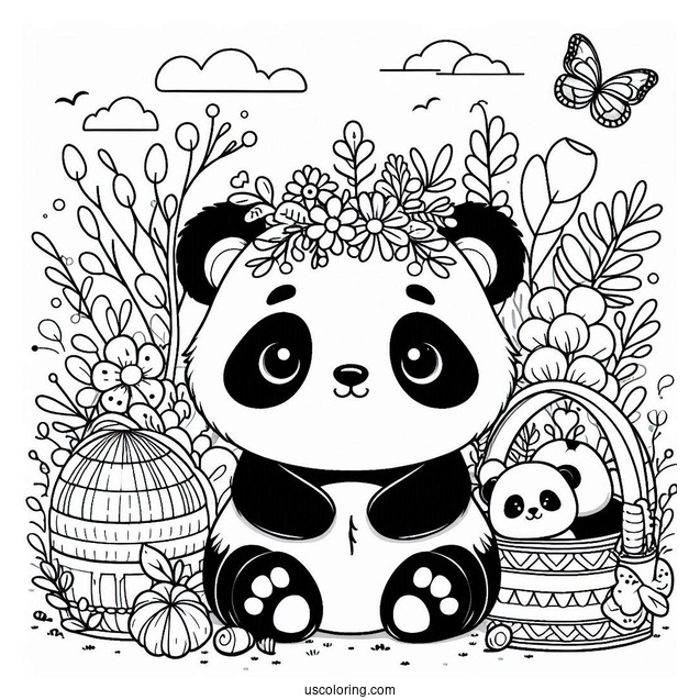 Po The Panda Coloring Page Foe Kids