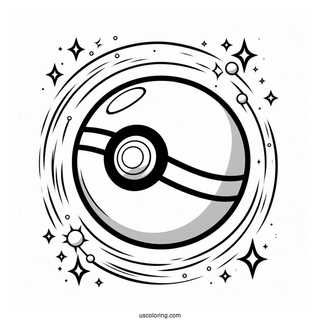 Great Ball Pokéball Coloring Page