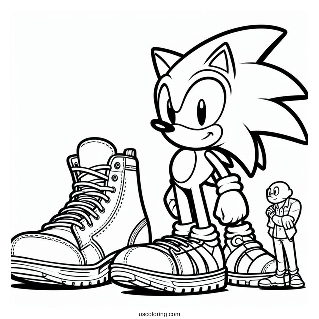 Sonic With Big Shoes
