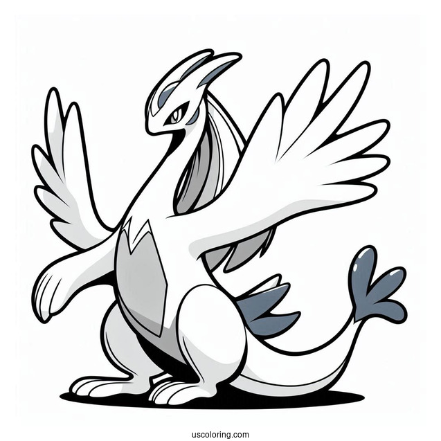 Lugia Legendary Pokemon To Color