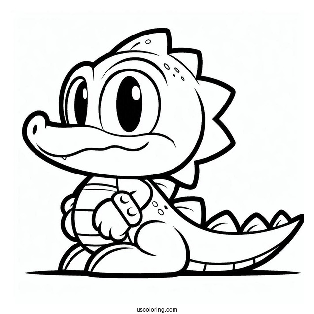 Vector the Crocodile Coloring Page